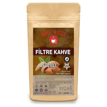 Mare Mosso 200 gr Acı Badem Aromalı Öğütülmüş Filtre Kahve