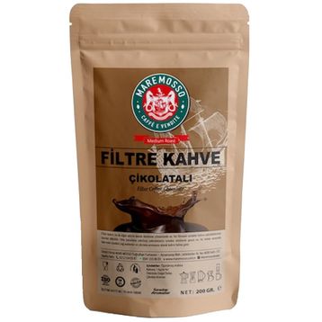 Mare Mosso 200 gr Çikolata Aromalı Öğütülmüş Filtre Kahve