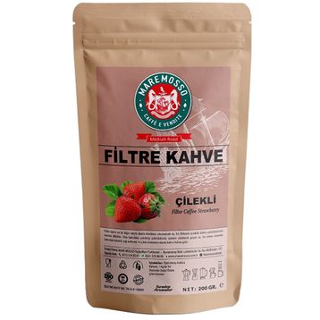 Mare Mosso 200 gr Çilek Aromalı Öğütülmüş Filtre Kahve