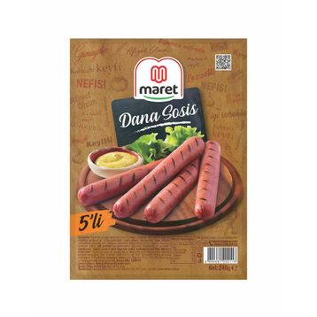 Maret 5'li 240 gr Soyulmuş Dana Sosis