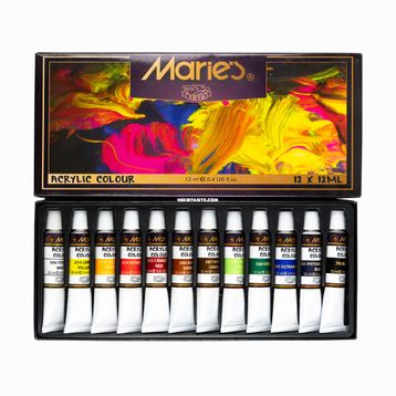 Maries 12 ml 12'li Akrilik Boya