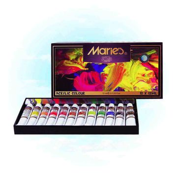 Maries 812B 12 Renk Akrilik Boya