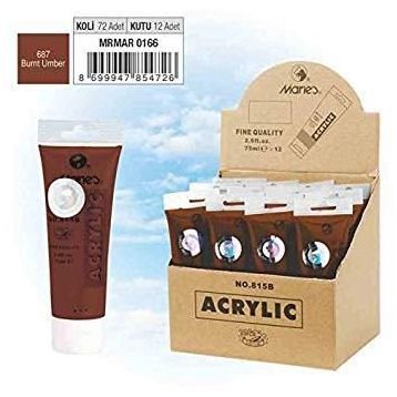 Maries 815-687 Burnt Umber 75 ml Akrilik Boya