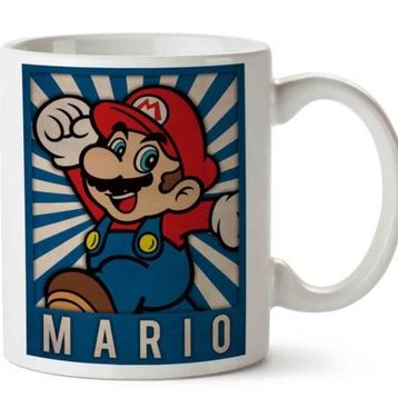 Mario İki Tarafı Baskılı Kupa