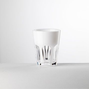 Mario Luca Giusti Double Face 390 ml Beyaz Su Bardağı