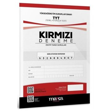 Marka Yayınları - 2022 TYT Yeni Nesil Kırmızı Deneme Tamamı Video Çözümlü