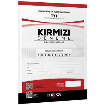 Marka Yayınları - 2022 TYT Yeni Nesil Kırmızı Deneme Tamamı Video Çözümlü