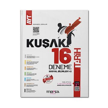 Marka Yayınları - AYT Tarih Kolaydan Zora 16 Kuşak Deneme Tamamı Video Çözümlü