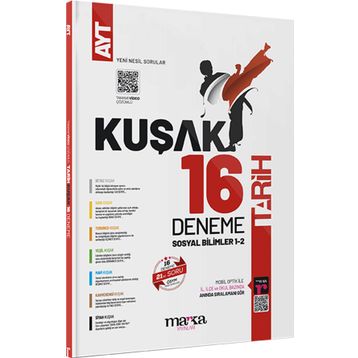 Marka Yayınları - AYT Tarih Kolaydan Zora 16 Kuşak Deneme Tamamı Video Çözümlü