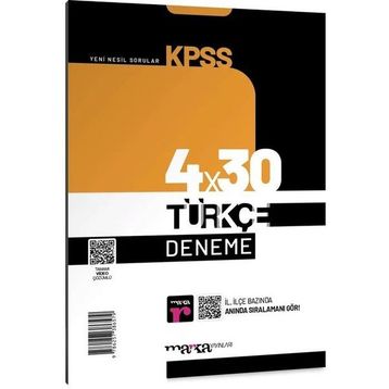 Marka Yayınları KPSS Türkçe 4x30 Deneme
