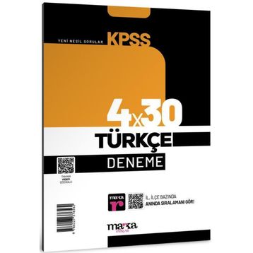Marka Yayınları KPSS Türkçe 4x30 Deneme