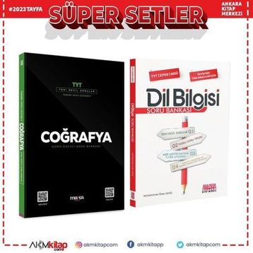 Marka Yayınları Tyt Coğrafya ve Akm Dil Bilgisi Soru Bankası Seti 2 Kitap