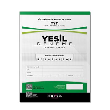 Marka Yayınları TYT Yeni Nesil Yeşil Deneme Tamamı Video Çözümlü