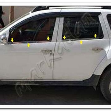 Markadan Dacia Duster 2010-2017 4 Parça Paslanmaz Çelik Cam Çıtası
