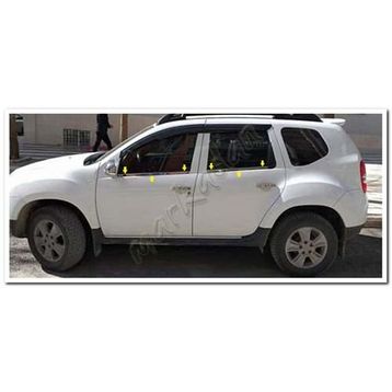 Markadan Dacia Duster 2010-2017 4 Parça Paslanmaz Çelik Cam Çıtası