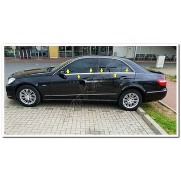 Markadan Mercedes E 2002-2009 4 Parça Paslanmaz Çelik Cam Çıtası