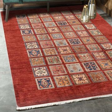 MarkaEv Klasik Kırmızı 80x300 cm Kilim