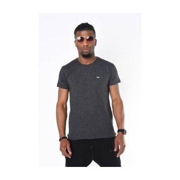 Markapia Erkek Antrasit Basic Bisiklet Yaka T-shirt