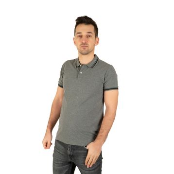Markapia Erkek Gri Polo Yaka T-shirt
