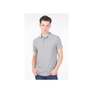 Markapia Erkek Gri Polo Yaka T-shirt