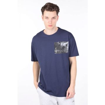Markapia Erkek Lacivert Bisiklet Yaka T-shirt