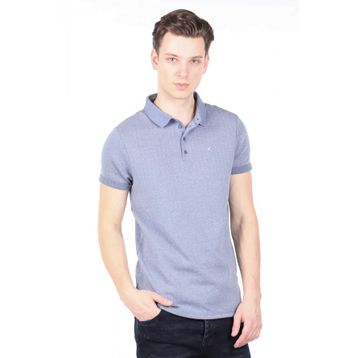 Markapia Erkek Mavi Polo Yaka T-shirt