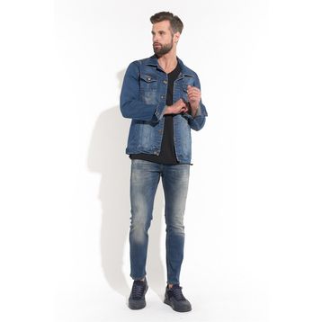 Markapia Erkek Mavi Skinny Fit Jean Pantolon