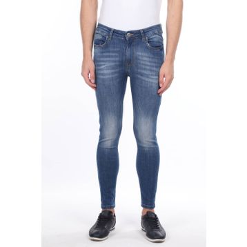 Markapia Erkek Mavi Skinny Fit Jean Pantolon