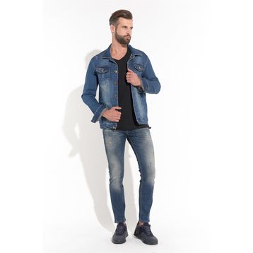 Markapia Erkek Mavi Skinny Fit Jean Pantolon