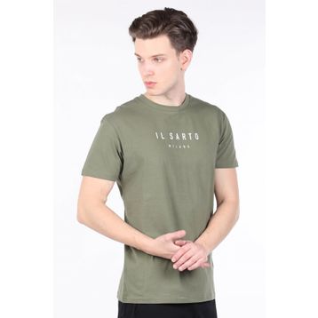 Markapia Erkek Yeşil Bisiklet Yaka T-shirt