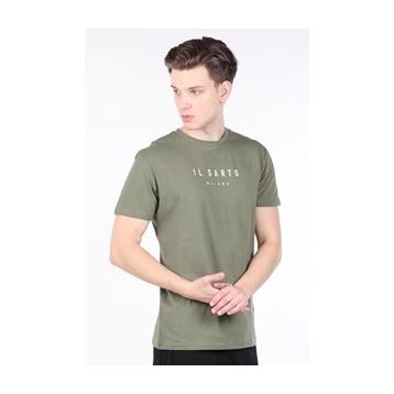 Markapia Erkek Yeşil Bisiklet Yaka T-shirt