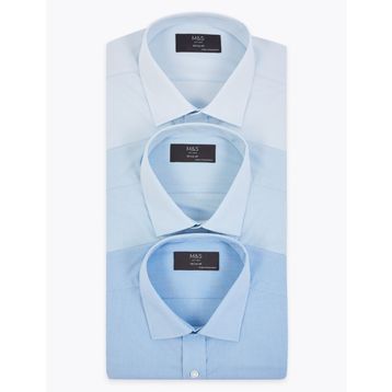 Marks & Spencer 3'lü Regular Fit Erkek Gömlek Seti