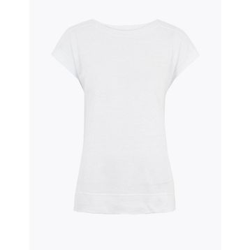 Marks & Spencer Bayan Keten Kısa Kollu T-Shirt