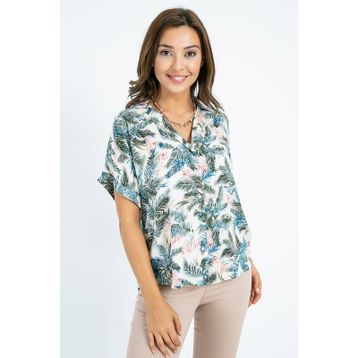 Marks & Spencer Desenli Bayan Kısa Kollu Gömlek