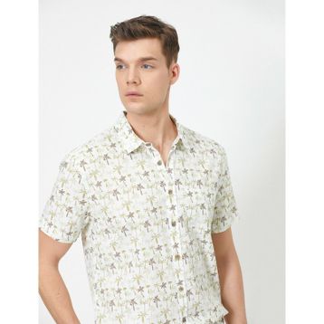 Marks & Spencer Desenli Bayan Kısa Kollu Gömlek