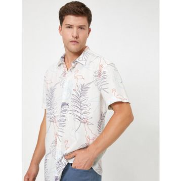 Marks & Spencer Desenli Bayan Kısa Kollu Gömlek