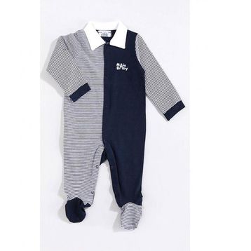 Marks & Spencer Gri Çizgili Bebek Tulum