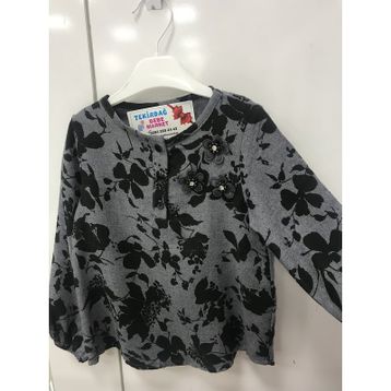 Marks & Spencer Lacivert Çiçek Desenli Bayan Bluz