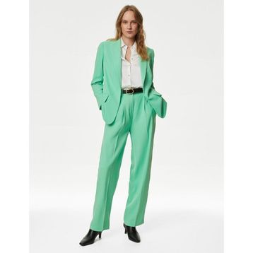 Marks & Spencer Relaxed Blazer Yeşil Kadın Ceket