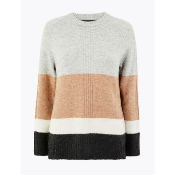 Marks & Spencer Renk Bloklu Erkek Çocuk Kazak