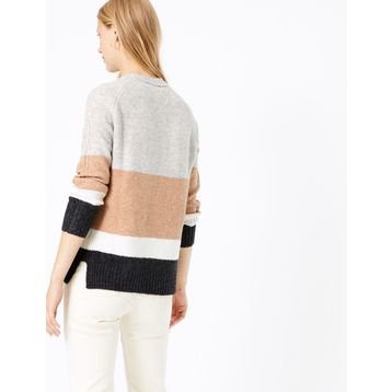 Marks & Spencer Renk Bloklu Erkek Çocuk Kazak