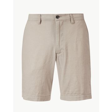 Marks & Spencer Siyah Erkek Keten Şort