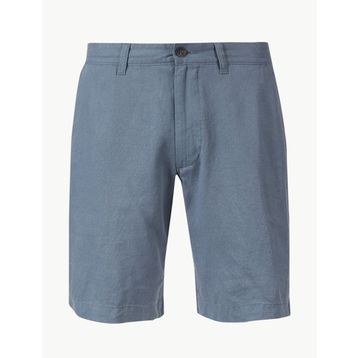 Marks & Spencer Siyah Erkek Keten Şort