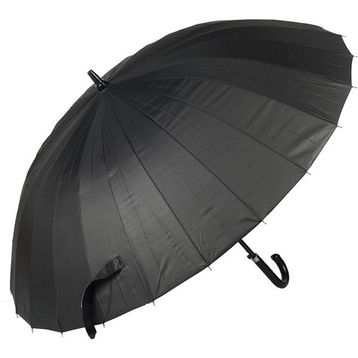 Marlux M21MAR1024R002 Siyah Desenli Baston 24 Fiber Tel Hakiki Deri Saplı Premium Protokol Şemsiye