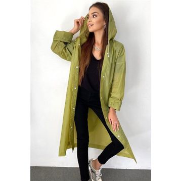 Marlux M21MRC881R06 Haki Kapüşonlu Çıtçıtlı Eva Yağmurluk