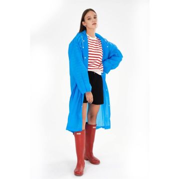 Marlux M21MRC881R08 Mavi Kapüşonlu Çıtçıtlı Eva Yağmurluk
