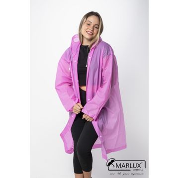 Marlux M21MRC881R11 Pembe Kapüşonlu Çıtçıtlı Eva Yağmurluk