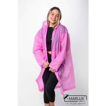 Marlux M21MRC881R11 Pembe Kapüşonlu Çıtçıtlı Eva Yağmurluk