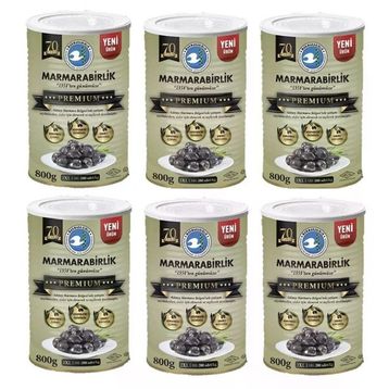 Marmara Birlik 800 gr Premium 2XL Doğal Salamura Siyah Zeytin