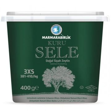 Marmara Birlik Kuru Sele 3XS 381-410 400 gr Siyah Zeytin (6 adet)